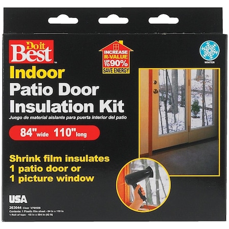 All-Source 84 In. x 110 In. Indoor Shrink Film Window Kit V76HDB